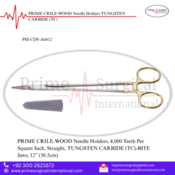 PRIME CRILE-WOOD Needle Holders TUNGSTEN CARBIDE (TC)