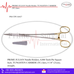 PRIME JULIAN Needle Holder, TUNGSTEN CARBIDE (TC) Jaws