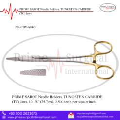 PRIME SAROT Needle Holders, TUNGSTEN CARBIDE (TC) Jaws
