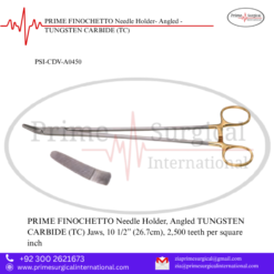 PRIME FINOCHETTO Needle Holder- Angled - TUNGSTEN CARBIDE (TC)