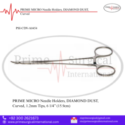PRIME MICRO Needle Holders, DIAMOND DUST, Curved