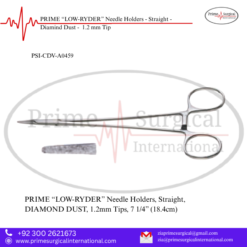 PRIME “LOW-RYDER” Needle Holders - Straight - Diamind Dust -  1.2 mm Tip