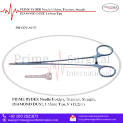 PRIME RYDER Needle Holders, Titanium, Straight, DIAMOND DUST, 1.65mm Tips