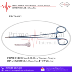 PRIME RYDER Needle Holders, Titanium, Straight, DIAMOND DUST, 1.65mm Tips