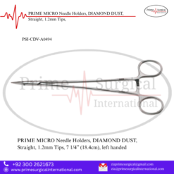 PRIME MICRO Needle Holders, DIAMOND DUST, Straight, 1.2mm Tips,