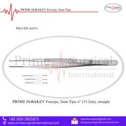 PRIME DeBAKEY Forceps, 2mm Tips