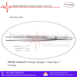 PRIME DeBAKEY Forceps, Straight, 2.7mm Tips