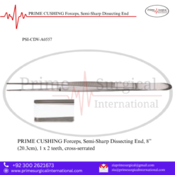 PRIME CUSHING Forceps, Semi-Sharp Dissecting End