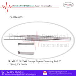 PRIME CUSHING Forceps, Square Dissecting End