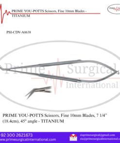 PRIME YOU-POTTS Scissors, Fine 10mm Blades - TITANIUM