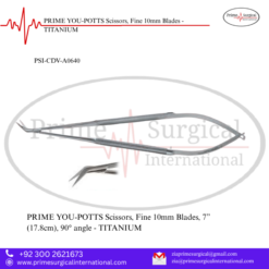 PRIME YOU-POTTS Scissors, Fine 10mm Blades - TITANIUM