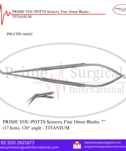 PRIME YOU-POTTS Scissors, Fine 10mm Blades - TITANIUM