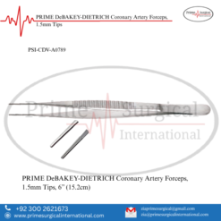 PRIME DeBAKEY-DIETRICH Coronary Artery Forceps, 1.5mm Tips