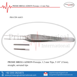 PRIME BROLI-ADSON Forceps, 1.2 mm Tips