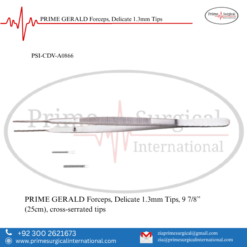 PRIME GERALD Forceps, Delicate 1.3mm Tips
