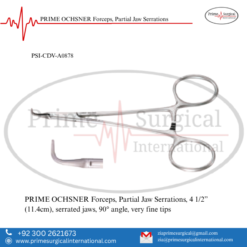 PRIME OCHSNER Forceps, Partial Jaw Serrations