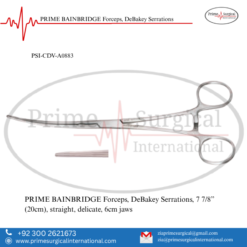 PRIME BAINBRIDGE Forceps, DeBakey Serrations