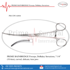 PRIME BAINBRIDGE Forceps, DeBakey Serrations
