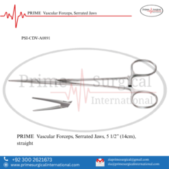 PRIME  Vascular Forceps, Serrated Jaws