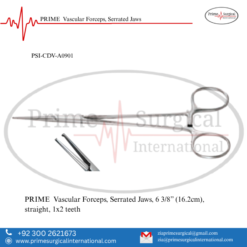 PRIME  Vascular Forceps, Serrated Jaws