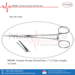 PRIME  Vascular Forceps, Serrated Jaws