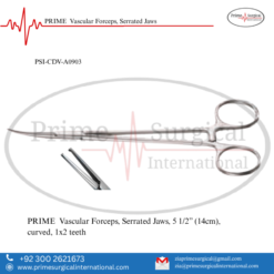 PRIME  Vascular Forceps, Serrated Jaws