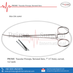 PRIME  Vascular Forceps, Serrated Jaws