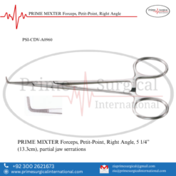 PRIME MIXTER Forceps, Petit-Point, Right Angle