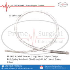 PRIME SUNDT External (Loop) Shunt, Original Design, Fully Spring Reinforced, Total Length 11 3/4” (30cm)