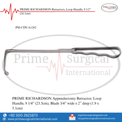 PRIME RICHARDSON Appendectomy Retractor, Loop Handle, 9 1/4” (23.5cm)