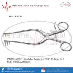PRIME ADSON Cerebellar Retractors, 7 1/2” (19.1cm)