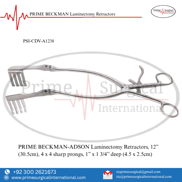 PRIME BECKMAN-ADSON Laminectomy Retractors, 12” (30.5cm)