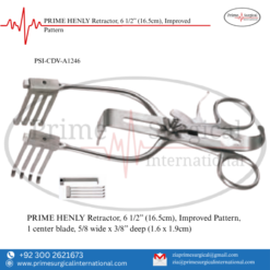 PRIME HENLY Retractor, 6 1/2” (16.5cm), Improved Pattern
