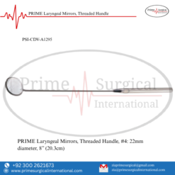PRIME Laryngeal Mirrors, Threaded Handle
