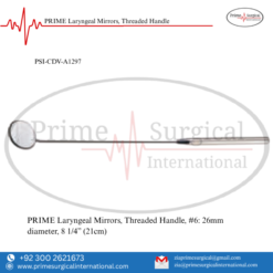 PRIME Laryngeal Mirrors, Threaded Handle