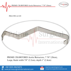 PRIME CRAWFORD Aortic Retractors, 7 7/8” (20cm)