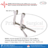 PRIME COOLEY Pediatric Sternal Retractors, Arms and Blades Aluminum, Ratchet Bar Stainless Steel - TITANIUM