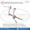 PRIME COOLEY Neonatal Sternal Retractor, Arms and Blades Aluminum, Ratchet Bar Stainless Steel - TITANIUM