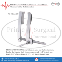 PRIME CASTANEDA Sternal Retractor, Arms and Blades Aluminum, Ratchet Bar Stainless Steel