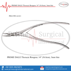 PRIME DALE Thoracic Rongeur, 14” (36.8cm), 3mm bite