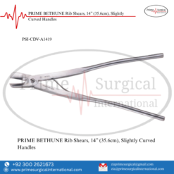 PRIME BETHUNE Rib Shears, 14” (35.6cm), Slightly Curved Handles