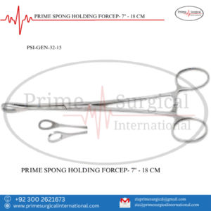 SPONG HOLDING FORCEP- 7" - 18 CM