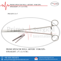 SPENCER WELL ARTERY 
FORCEPS - STRAIGHT  | 5" | 12.5 CM |
