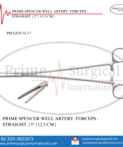 SPENCER WELL ARTERY 
FORCEPS - STRAIGHT  | 5" | 12.5 CM |