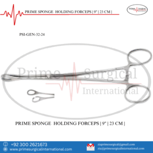SPONGE  HOLDING FORCEPS | 9" | 23 CM |