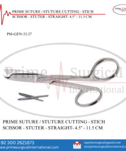 SUTURE / STUTURE CUTTING - STICH
SCISSOR - STUTER - STRAIGHT- 4.5" - 11.5 CM