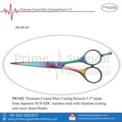 Titanium Coated Hair Cutting Scissors 5.5 – Titanium Coated | PRIME Surgical International