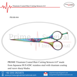 Titanium Coated Hair Cutting Scissors 6.0 – Titanium Coated | PRIME Surgical International