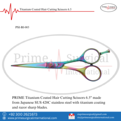 Titanium Coated Hair Cutting Scissors 6.5 – Titanium Coated | PRIME Surgical International