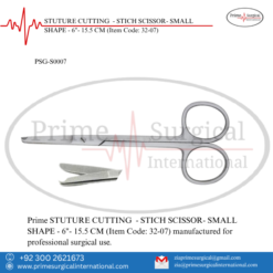 PRIME STUTURE CUTTING - STICH SCISSOR- SMALL SHAPE - 6"- 15.5 CM